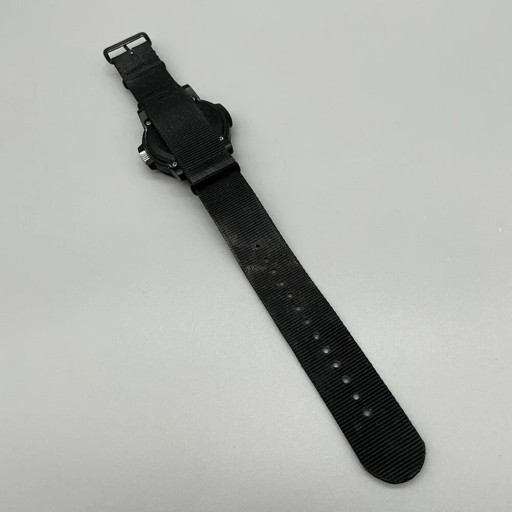 Luminox Mens Watch 47mm Black Dial 100M Date Carbon Case Swiss New Battery